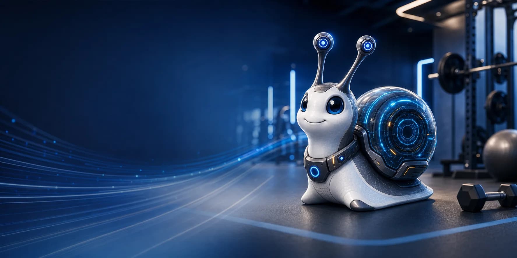Snova 蜗诺 AI 科技健身品牌氛围图